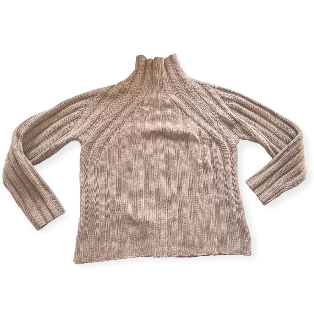 Sea New York Wool Turtleneck Sweater Beige Size S